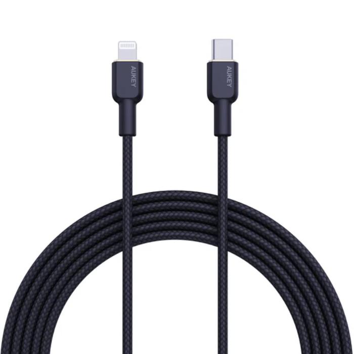 Shop and buy AUKEY CB-KCL1 Circlet CL Nylon Braided USB-C to Lightning Cable| KURUMIZ online with great deals and sales prices with fast and safe shipping. KURUMIZ is the largest Singapore official authorised retailer for the largest collection of mobile premium accessories.