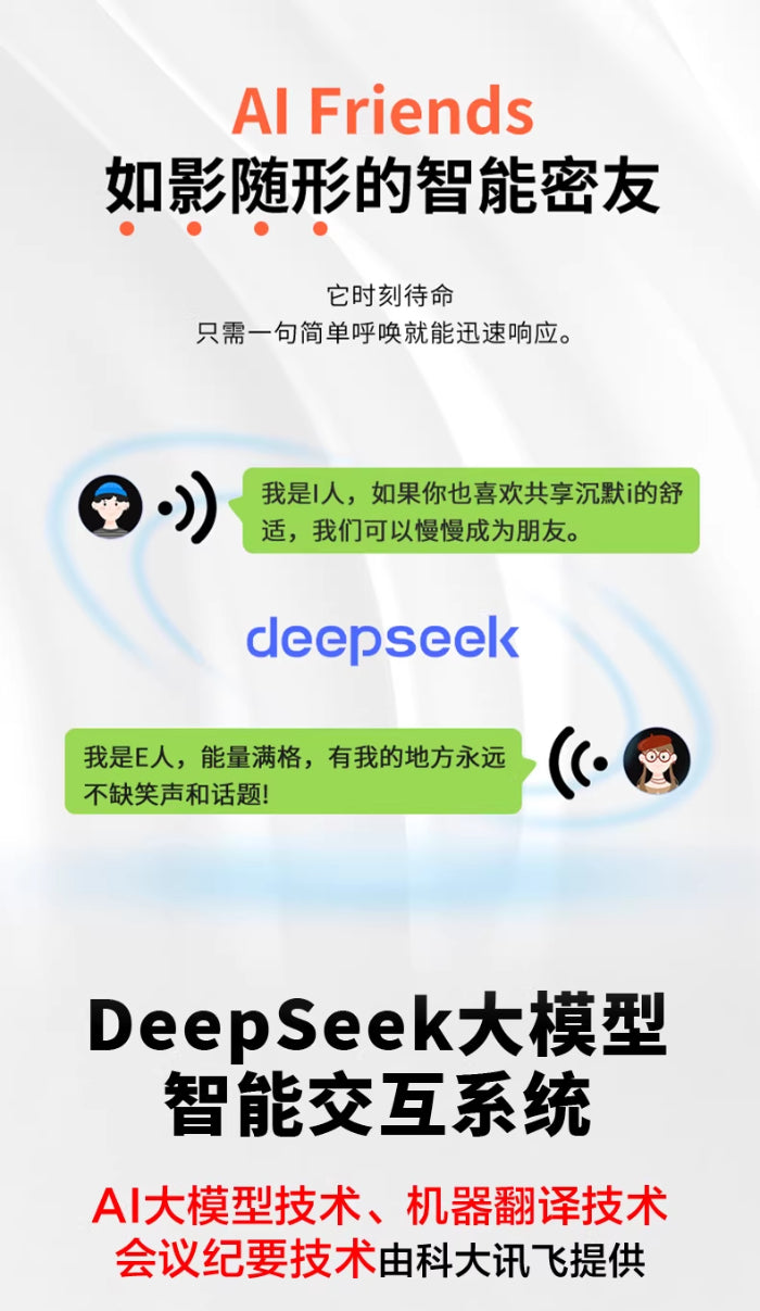 DMOOSTER D93 BT V6.0 AI Translation Bluetooth Earbuds