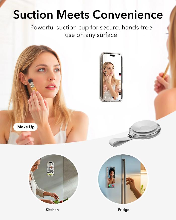Shop and buy ESR HaloLock Suction Cup Magnetic Phone Mount with Ring Stand| KURUMIZ online with great deals and sales prices with fast and safe shipping. KURUMIZ is the largest Singapore official authorised retailer for the largest collection of mobile premium accessories.