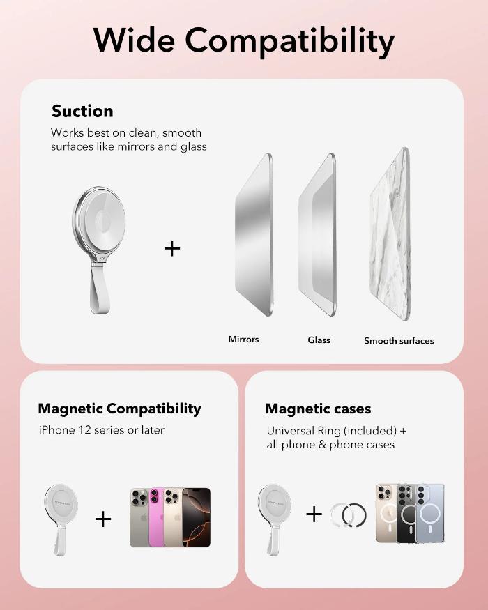 Shop and buy ESR HaloLock Suction Cup Magnetic Phone Mount with Ring Stand| KURUMIZ online with great deals and sales prices with fast and safe shipping. KURUMIZ is the largest Singapore official authorised retailer for the largest collection of mobile premium accessories.