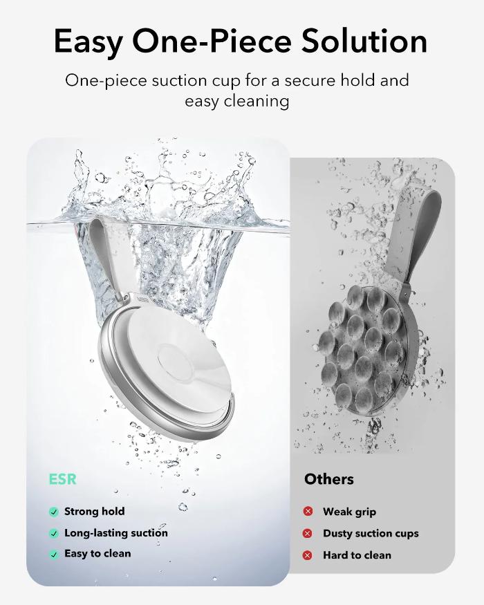 Shop and buy ESR HaloLock Suction Cup Magnetic Phone Mount with Ring Stand| KURUMIZ online with great deals and sales prices with fast and safe shipping. KURUMIZ is the largest Singapore official authorised retailer for the largest collection of mobile premium accessories.
