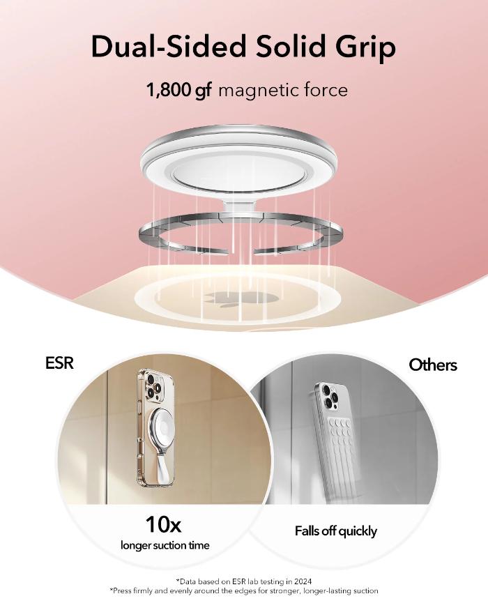 Shop and buy ESR HaloLock Suction Cup Magnetic Phone Mount with Ring Stand| KURUMIZ online with great deals and sales prices with fast and safe shipping. KURUMIZ is the largest Singapore official authorised retailer for the largest collection of mobile premium accessories.
