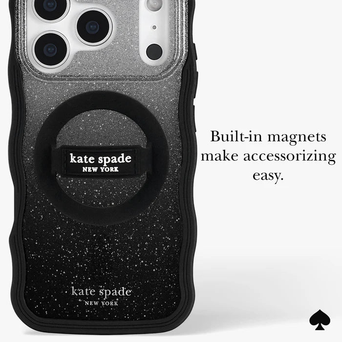 Kate Spade New York Wavy Nightfall Magnetic Case for iPhone 17 Pro 6.3" (2025)