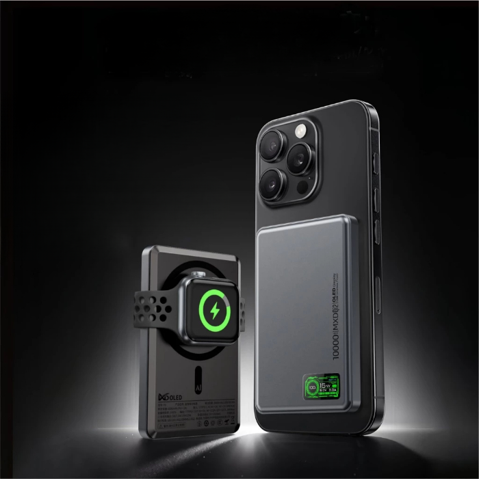 Shop and buy MXD P9 OLED 3in1 15W 5,000mAh / 10,000mAh Qi2 Magnetic Power Bank| KURUMIZ online with great deals and sales prices with fast and safe shipping. KURUMIZ is the largest Singapore official authorised retailer for the largest collection of mobile premium accessories.
