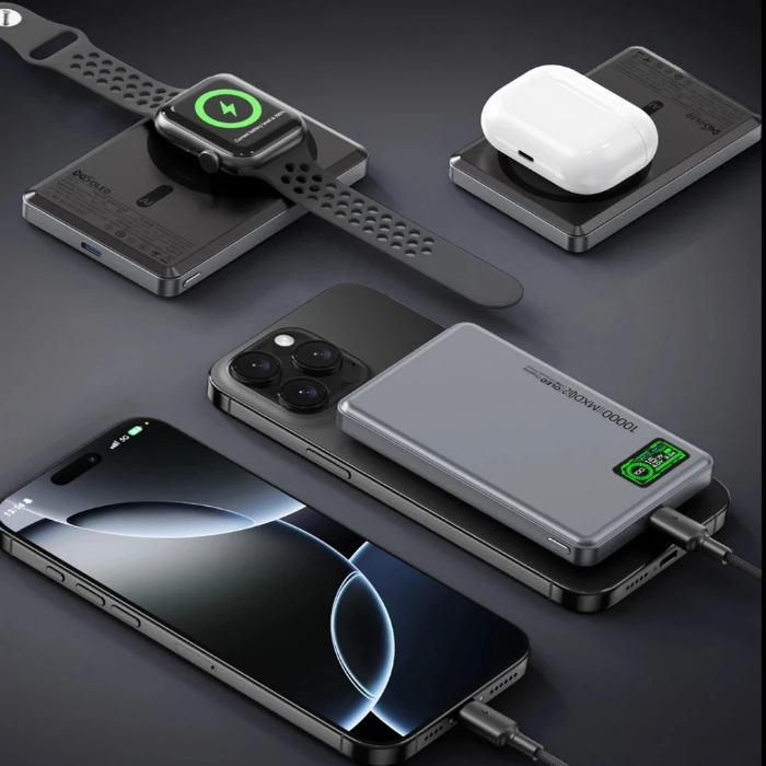 Shop and buy MXD P9 OLED 3in1 15W 5,000mAh / 10,000mAh Qi2 Magnetic Power Bank| KURUMIZ online with great deals and sales prices with fast and safe shipping. KURUMIZ is the largest Singapore official authorised retailer for the largest collection of mobile premium accessories.