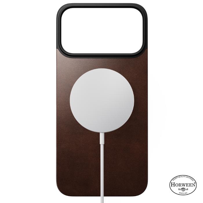 NOMAD Magnetic Leather Back Case for iPhone 17 Pro Max 6.9" (2025) by Horween® Leather