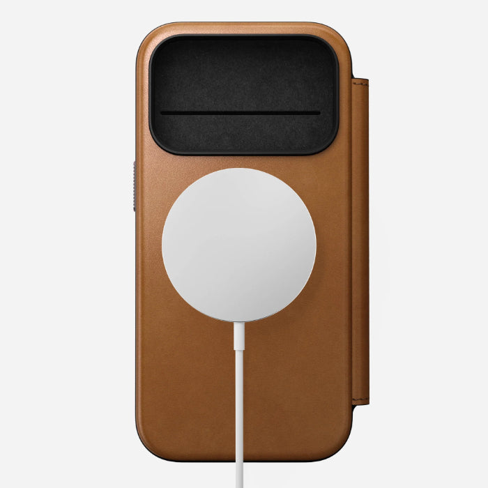 NOMAD Modern Leather Folio Case for iPhone 17 Pro 6.3" (2025) by Nomad Leather