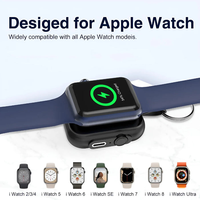 O2W Selection WP1 2.5W Max Portable Charger for Apple Watch with 1200mAH Powerbank