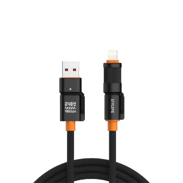 Shop and buy STYLEPIE C74-U2 240W 4 in 1 Fast Charge Data Cable Ultra Edition USB4 Gen3| KURUMIZ online with great deals and sales prices with fast and safe shipping. KURUMIZ is the largest Singapore official authorised retailer for the largest collection of mobile premium accessories.