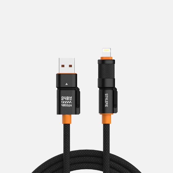 Shop and buy STYLEPIE C74-U2 240W 4 in 1 Fast Charge Data Cable Ultra Edition USB4 Gen3| KURUMIZ online with great deals and sales prices with fast and safe shipping. KURUMIZ is the largest Singapore official authorised retailer for the largest collection of mobile premium accessories.
