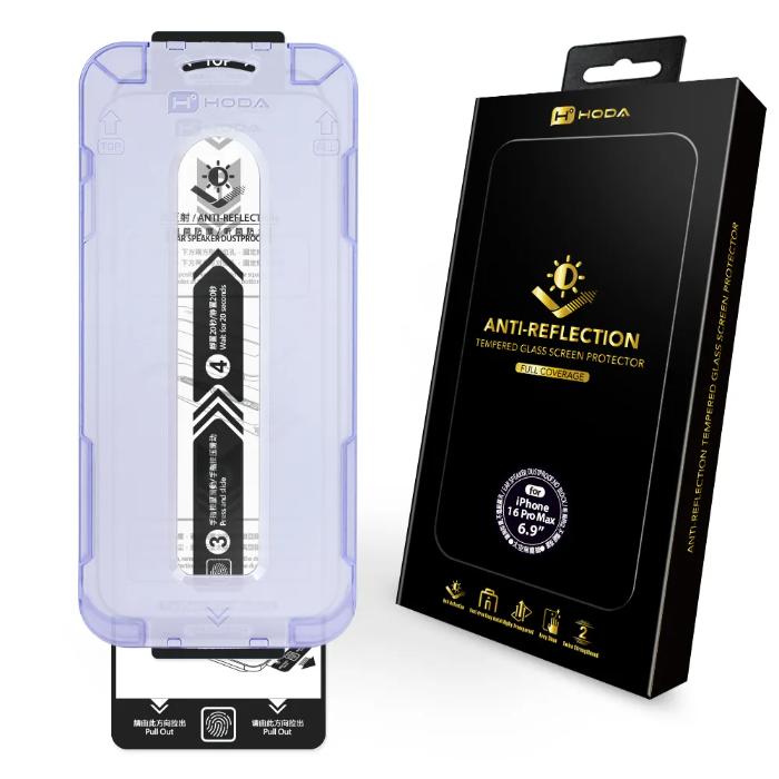 Shop and buy HODA Full Coverage Tempered Glass Screen Protector for iPhone 16 Pro Max (2024)| KURUMIZ online with great deals and sales prices with fast and safe shipping. KURUMIZ is the largest Singapore official authorised retailer for the largest collection of mobile premium accessories.