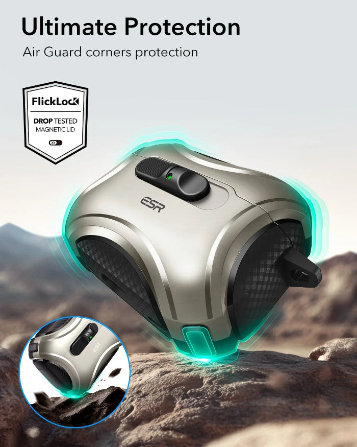 ESR Cyber Armor FlickLock Case for AirPods Pro 3 (2025) with HaloLock