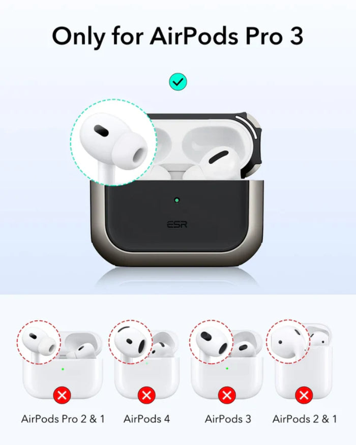 ESR Orbit Hybrid Case for AirPods Pro 3 (2025) with HaloLock