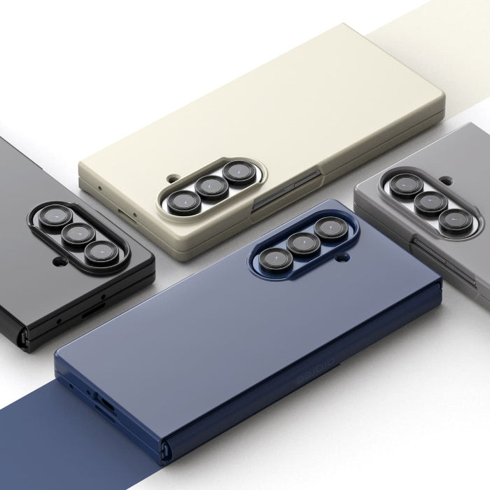 Four Araree Aero Flex Magnetic Case for Samsung Galaxy Z Fold 7 (2025)  in different colors on a light gray background