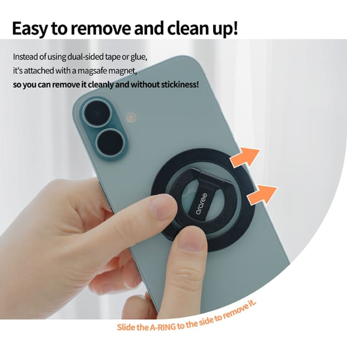 Shop and buy Araree Magnetic A-Ring| KURUMIZ online with great deals and sales prices with fast and safe shipping. KURUMIZ is the largest Singapore official authorised retailer for the largest collection of mobile premium accessories.