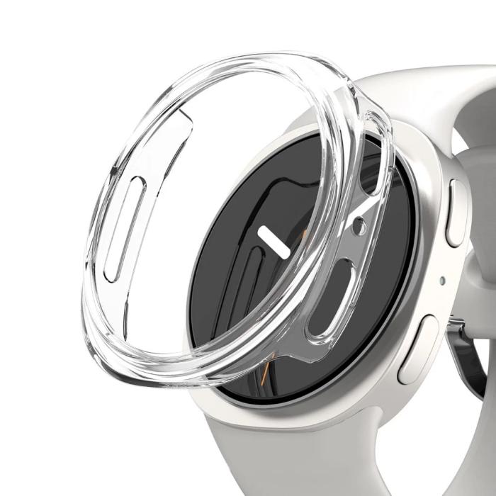 Clear Araree Nukin Protection Case for Samsung Galaxy Watch 8 (2025) 40mm on a white background