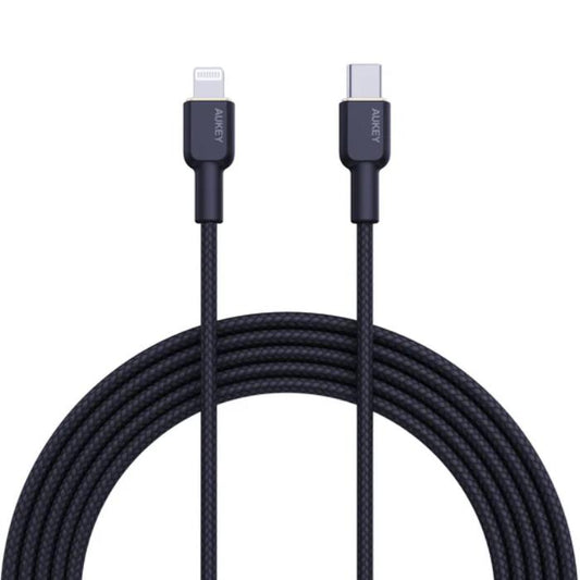 Shop and buy AUKEY CB-KCL1 Circlet CL Nylon Braided USB-C to Lightning Cable| KURUMIZ online with great deals and sales prices with fast and safe shipping. KURUMIZ is the largest Singapore official authorised retailer for the largest collection of mobile premium accessories.