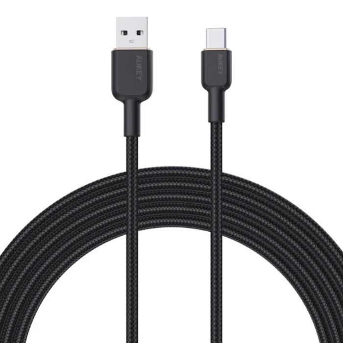 Shop and buy Aukey CB-NAC1 / CB-NAC2 Circlet Nylon braided USB-A to USB-C Cable| KURUMIZ online with great deals and sales prices with fast and safe shipping. KURUMIZ is the largest Singapore official authorised retailer for the largest collection of mobile premium accessories.