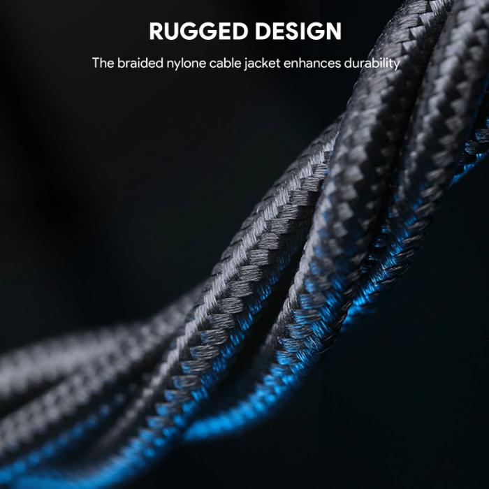 Shop and buy Aukey CB-NAC1 / CB-NAC2 Circlet Nylon braided USB-A to USB-C Cable| KURUMIZ online with great deals and sales prices with fast and safe shipping. KURUMIZ is the largest Singapore official authorised retailer for the largest collection of mobile premium accessories.