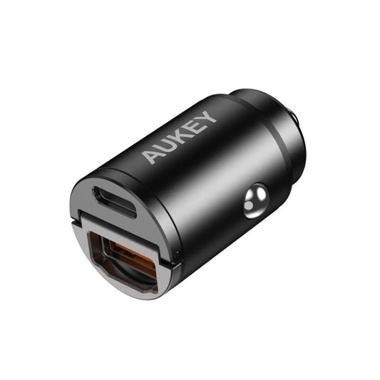 Shop and buy Aukey CC-A3 30W PD Metal Dual Port Fast Car Charger with PPS & QC 3.0| KURUMIZ online with great deals and sales prices with fast and safe shipping. KURUMIZ is the largest Singapore official authorised retailer for the largest collection of mobile premium accessories.