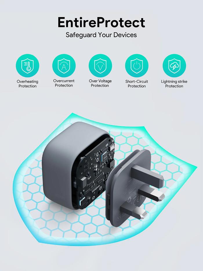 Shop and buy Aukey PA-C1 Comet 30W PD Wall Charger with GaN Technology| KURUMIZ online with great deals and sales prices with fast and safe shipping. KURUMIZ is the largest Singapore official authorised retailer for the largest collection of mobile premium accessories.