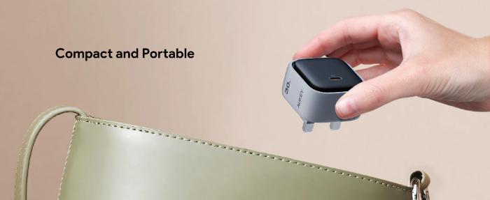 Shop and buy Aukey PA-C1 Comet 30W PD Wall Charger with GaN Technology| KURUMIZ online with great deals and sales prices with fast and safe shipping. KURUMIZ is the largest Singapore official authorised retailer for the largest collection of mobile premium accessories.