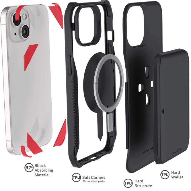 Shop and buy Ghostek Exec 6 Magnetic Wallet Cardholder Case iPhone 15 (2023)| KURUMIZ online with great deals and sales prices with fast and safe shipping. KURUMIZ is the largest Singapore official authorised retailer for the largest collection of mobile premium accessories.