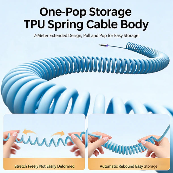 BASEMO 240W Fast Charging Dazzling 4-in-1 Spring Fragrant Core Data Cable