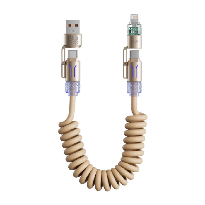 BASEMO 240W Fast Charging Dazzling 4-in-1 Spring Fragrant Core Data Cable