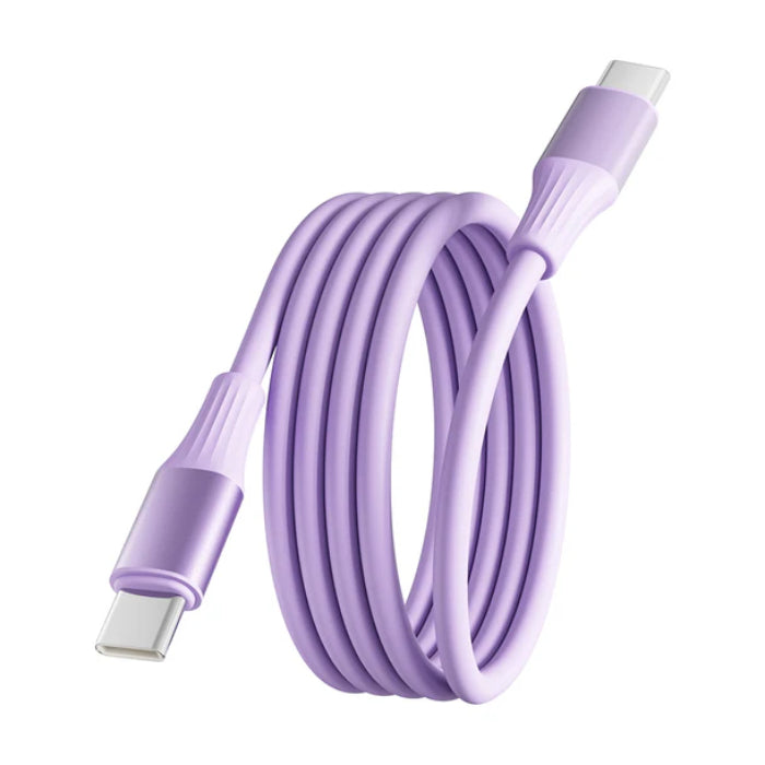 BASEMO 240W Type-C Magnetic Silicone Data Cable, 480Mbps Max