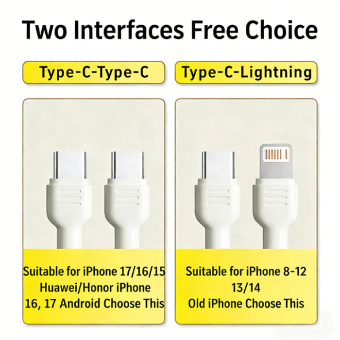 BASEMO 65W 3-in-1 Multifunctional Mobile Phone Lanyard Cable