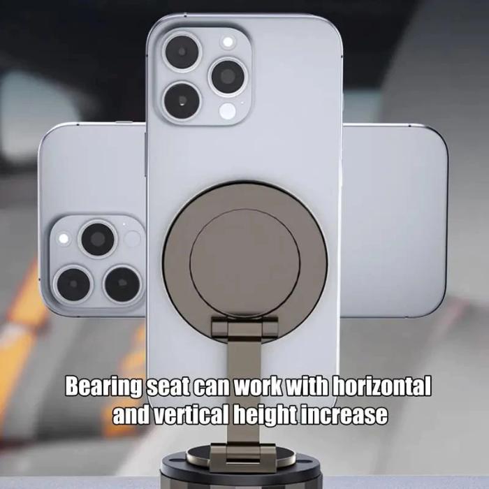 Vacuum Suction Magnetic 360 Rotatable Foldable Car Phone Holder