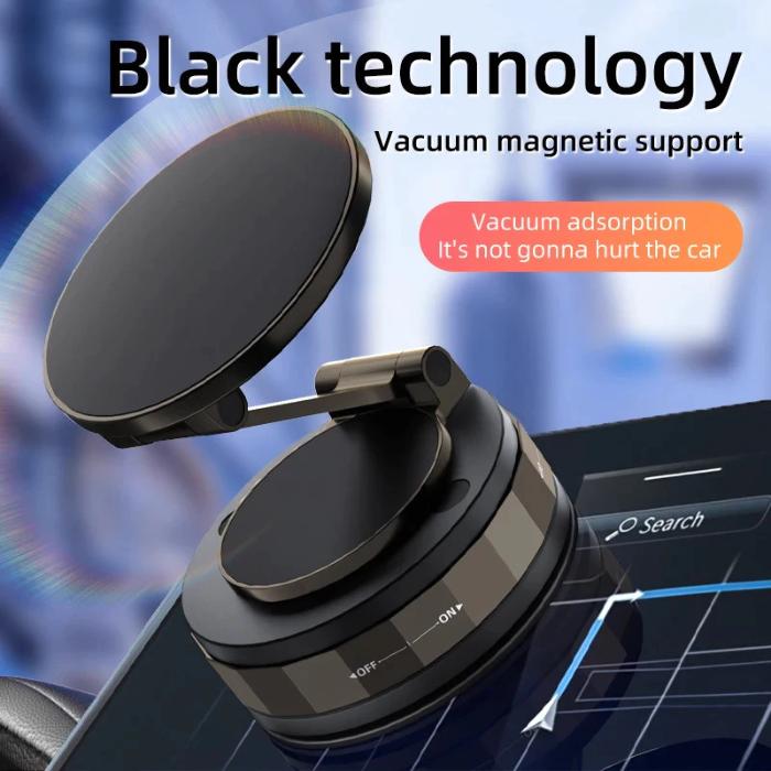 Vacuum Suction Magnetic 360 Rotatable Foldable Car Phone Holder