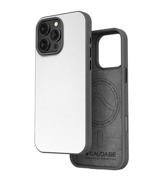 Moonstone Caudabe Paragon Case for iPhone 16 Pro Max 6.9" (2024) with Camera Control featuring the Caudabe brand logo on a white background.