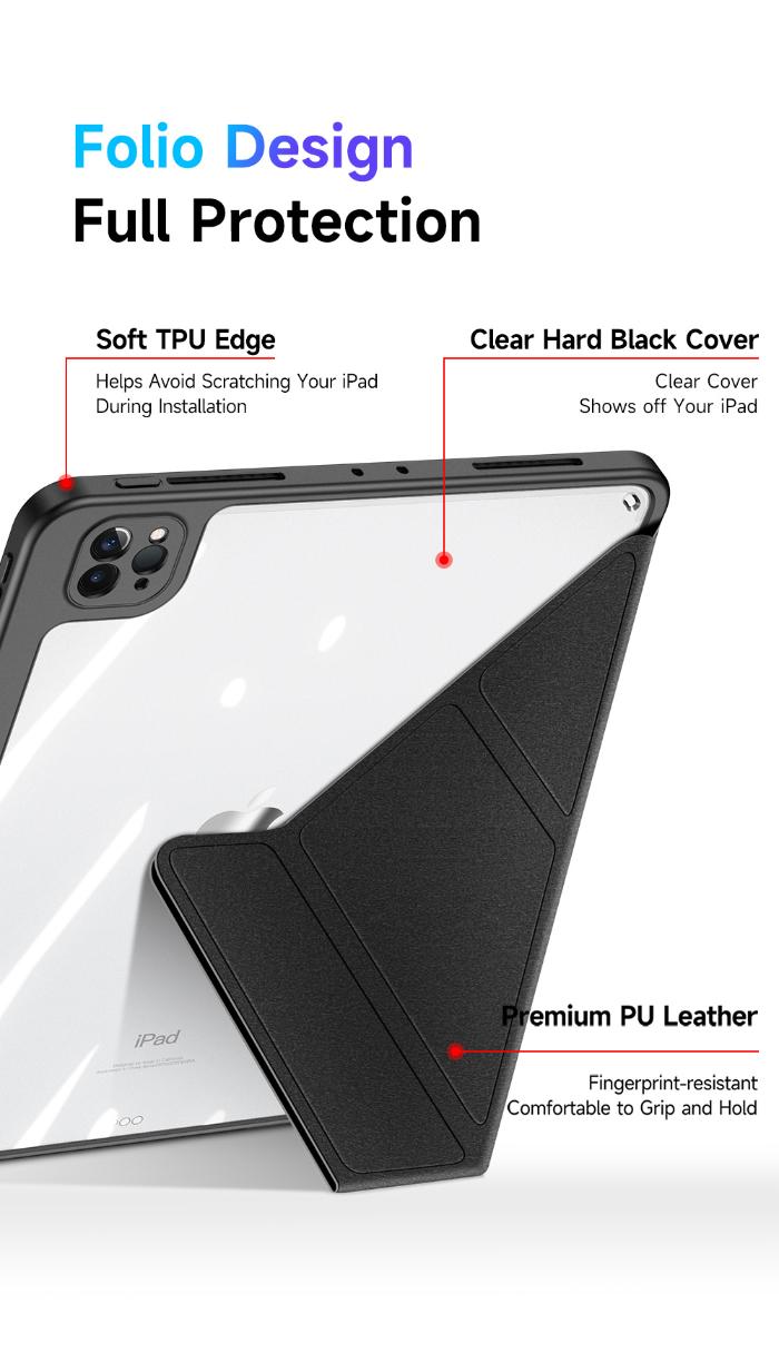 Shop and buy Dux Ducis Magi Case for iPad Pro 11" 2022/2021/2020| KURUMIZ online with great deals and sales prices with fast and safe shipping. KURUMIZ is the largest Singapore official authorised retailer for the largest collection of mobile premium accessories.