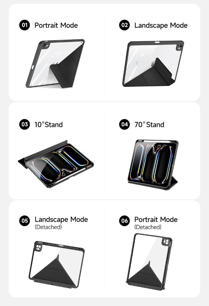 Shop and buy Dux Ducis Magi Case for iPad Pro 11" M4 (2024)| KURUMIZ online with great deals and sales prices with fast and safe shipping. KURUMIZ is the largest Singapore official authorised retailer for the largest collection of mobile premium accessories.