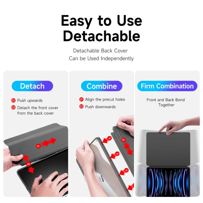 Shop and buy Dux Ducis MAGI Series Detachable Folio Case for iPad Pro 12.9 (2022/2021/2020/2018)| KURUMIZ online with great deals and sales prices with fast and safe shipping. KURUMIZ is the largest Singapore official authorised retailer for the largest collection of mobile premium accessories.