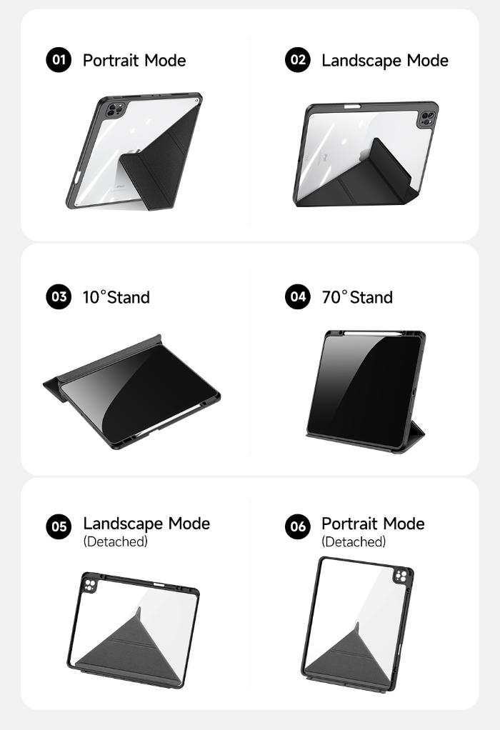 Shop and buy Dux Ducis MAGI Series Detachable Folio Case for iPad Pro 12.9 (2022/2021/2020/2018)| KURUMIZ online with great deals and sales prices with fast and safe shipping. KURUMIZ is the largest Singapore official authorised retailer for the largest collection of mobile premium accessories.