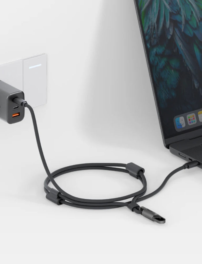 ENERGEA Lasso 240W Type-C to Type-C Lanyard Cable with Lanyard Card