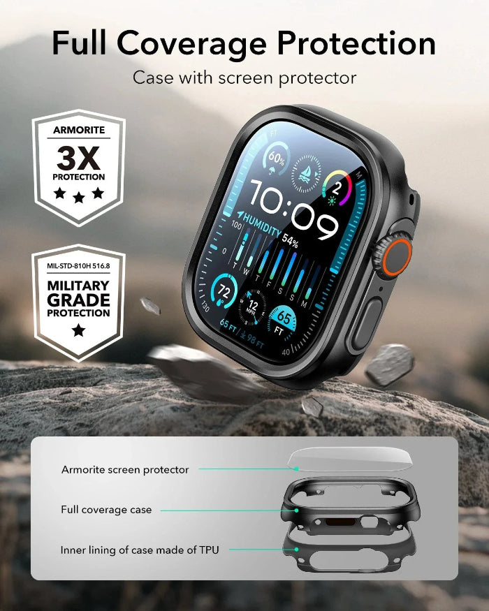 ESR Armorite Ultra-Tough Protection Set for Apple Watch Ultra 1/2/3