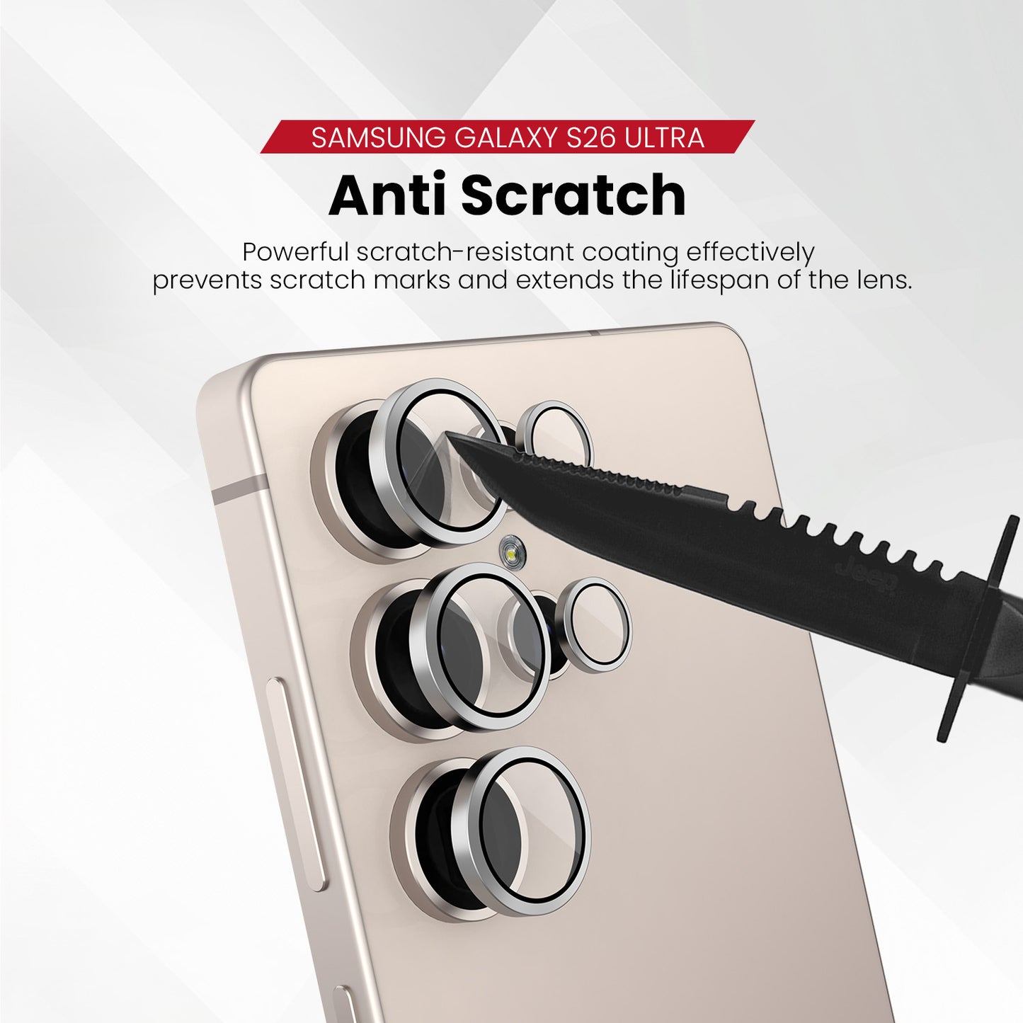 ZEELOT Pishield Series Titanium Alloy Lens Protector for Samsung Galaxy S26 Ultra (2026)