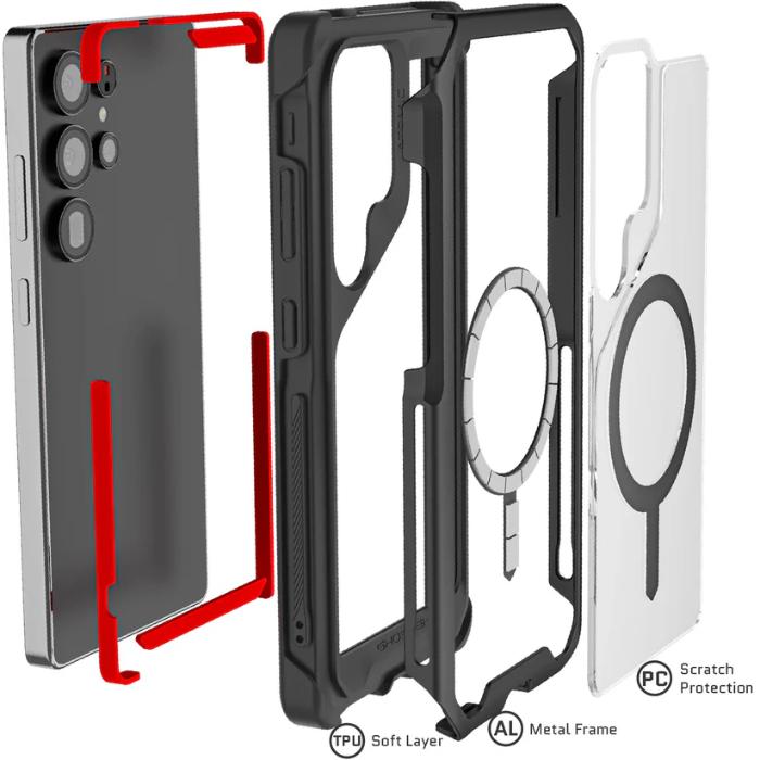 Shop and buy Ghostek Atomic Slim 4 Aluminum Protection Magnetic Case Samsung Galaxy S25 Ultra (2025)| KURUMIZ online with great deals and sales prices with fast and safe shipping. KURUMIZ is the largest Singapore official authorised retailer for the largest collection of mobile premium accessories.