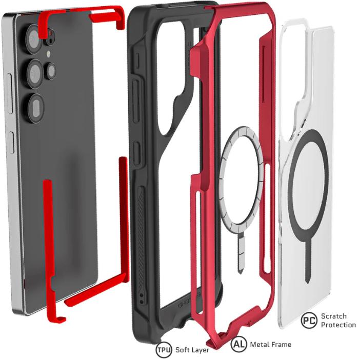 Shop and buy Ghostek Atomic Slim 4 Aluminum Protection Magnetic Case Samsung Galaxy S25 Ultra (2025)| KURUMIZ online with great deals and sales prices with fast and safe shipping. KURUMIZ is the largest Singapore official authorised retailer for the largest collection of mobile premium accessories.