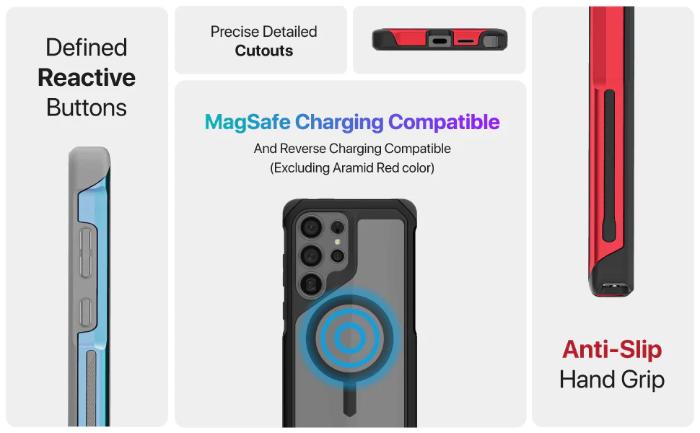 Shop and buy Ghostek Atomic Slim 4 Aluminum Protection Magnetic Case Samsung Galaxy S25 Ultra (2025)| KURUMIZ online with great deals and sales prices with fast and safe shipping. KURUMIZ is the largest Singapore official authorised retailer for the largest collection of mobile premium accessories.