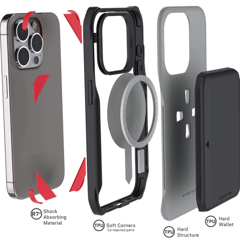 Shop and buy Ghostek Exec 6 Magnetic Wallet Cardholder Case iPhone 15 Pro Max (2023)| KURUMIZ online with great deals and sales prices with fast and safe shipping. KURUMIZ is the largest Singapore official authorised retailer for the largest collection of mobile premium accessories.