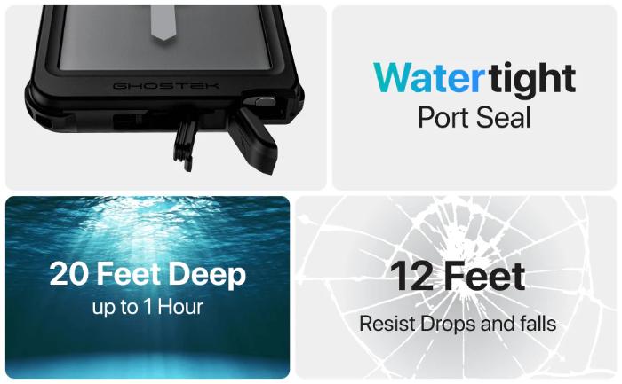 Shop and buy Ghostek Nautical 4 Extreme Waterproof Protection Case for Samsung Galaxy S25 Ultra (2025) with Holster| KURUMIZ online with great deals and sales prices with fast and safe shipping. KURUMIZ is the largest Singapore official authorised retailer for the largest collection of mobile premium accessories.