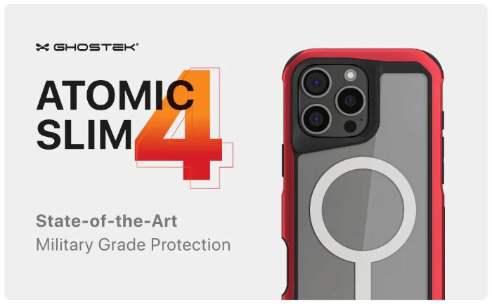 Shop and buy Ghostek Atomic Slim 4 Aluminum Case iPhone 16 Pro Max 6.9" (2024)| KURUMIZ online with great deals and sales prices with fast and safe shipping. KURUMIZ is the largest Singapore official authorised retailer for the largest collection of mobile premium accessories.