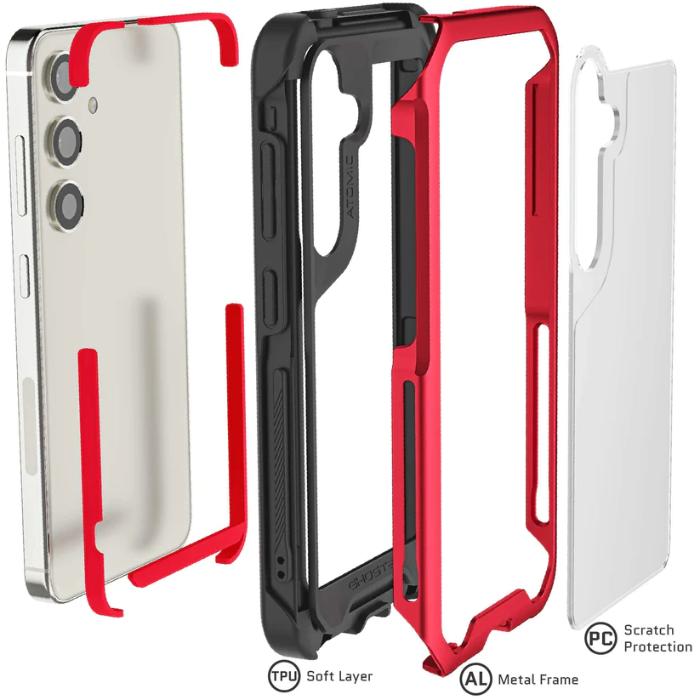 Shop and buy Ghostek Atomic Slim 4 Aluminum Protection Case Samsung Galaxy S24 Plus  (2024)| KURUMIZ online with great deals and sales prices with fast and safe shipping. KURUMIZ is the largest Singapore official authorised retailer for the largest collection of mobile premium accessories.