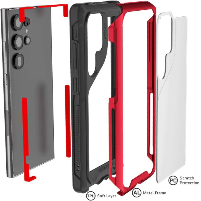 Ghostek Atomic Slim 4 Aluminum Protection Case for Samsung Galaxy S24 Ultra (2024)