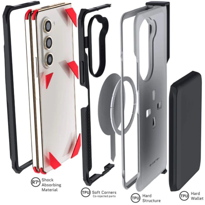 Ghostek Exec 6 Magnetic Wallet Cardholder Case for Samsung Galaxy Z Fold 5 (2023)